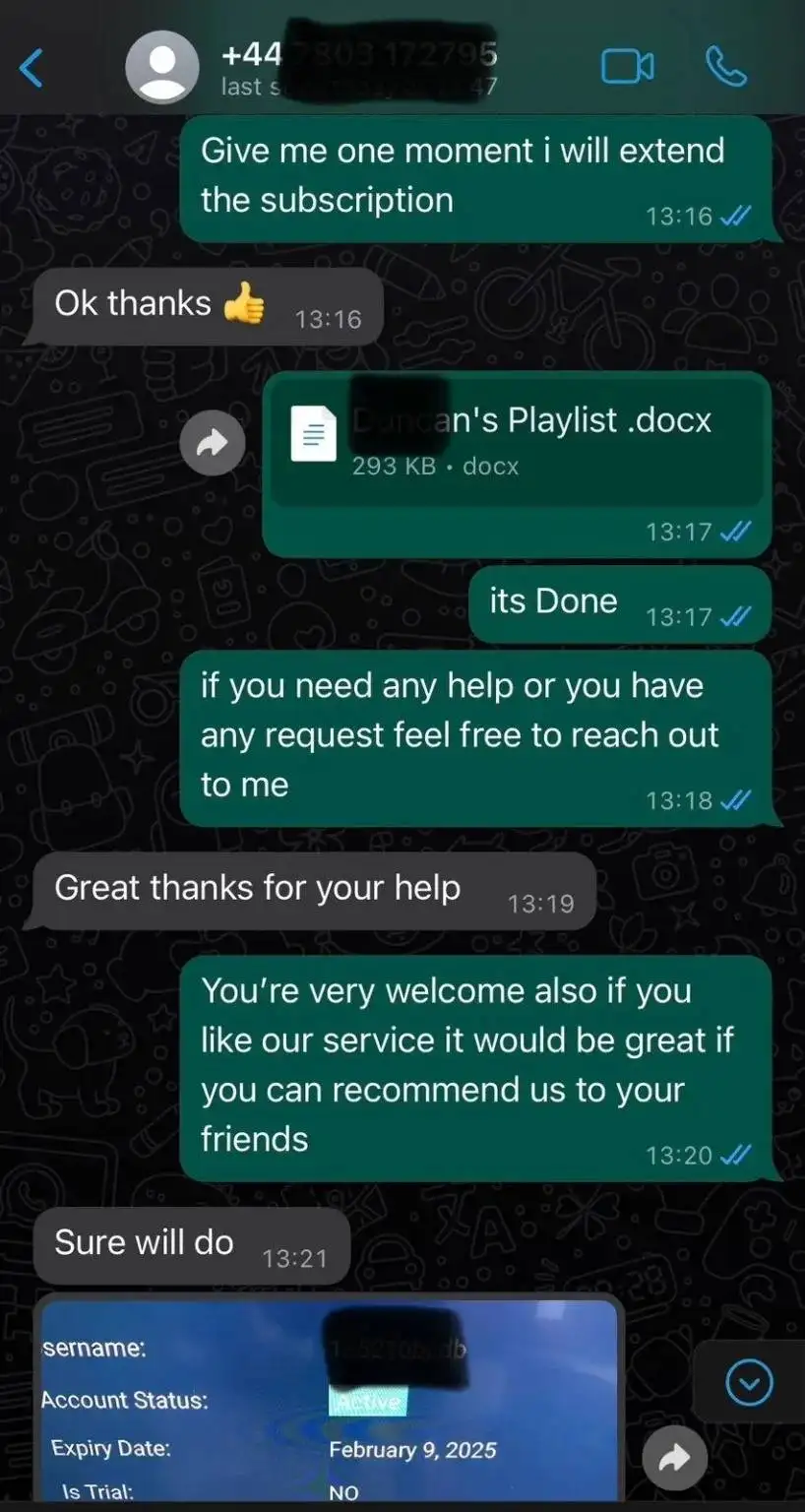 Buy IPTV Subscription best iptv provider : WhatsApp Chat - Support for IPTV Service Customers
