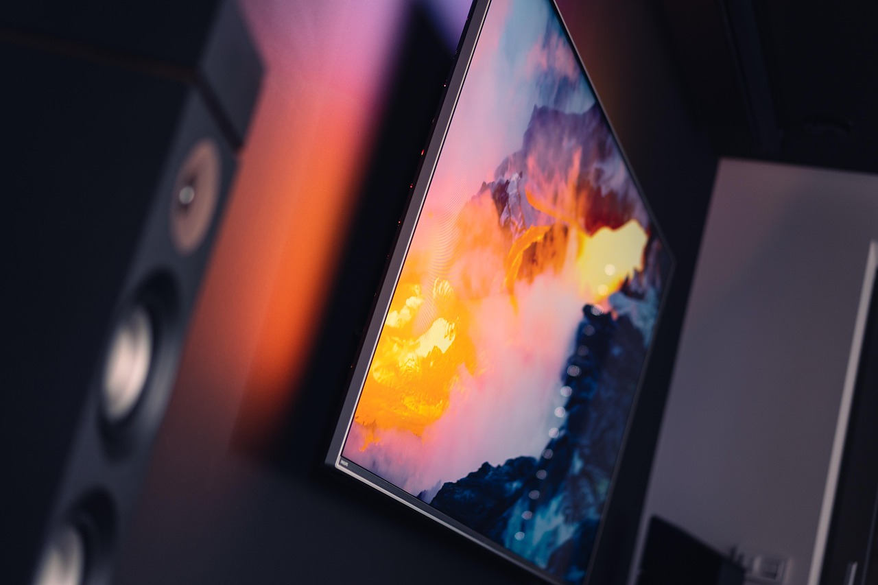 modern television showing live channels via legal streaming platform over internet